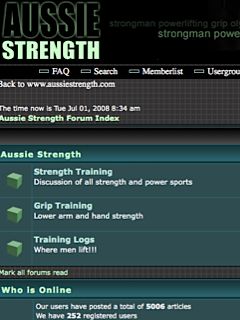 Aussie Strength Forums