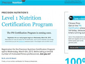 The Precision Nutrition Certification Program